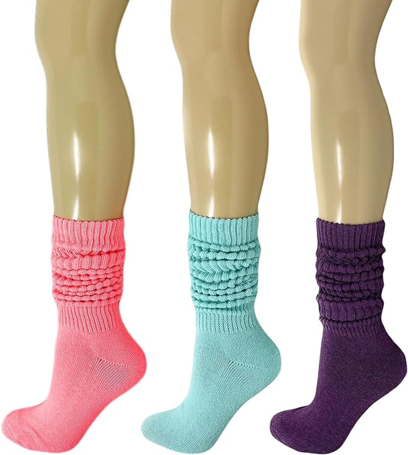 Socks So Comfy They Might Just Steal Your Heart: 3 Pairs of Chunky Rainbow Huggers for Your Feet!