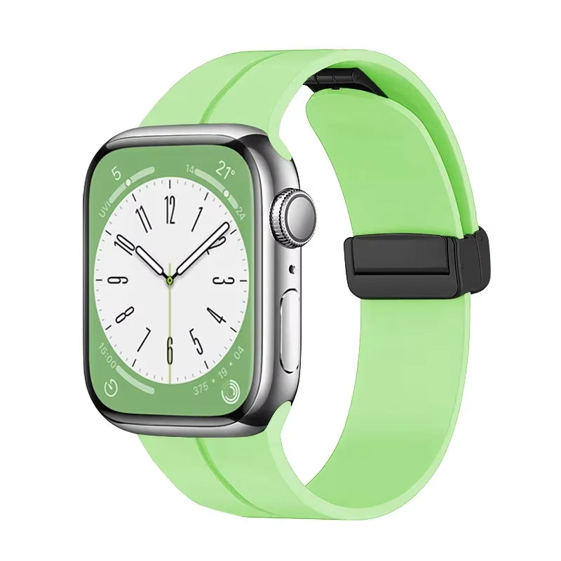 Premium Magnetic Silicone Strap for  Watch Ultra & Series - Compatible with 38mm to 49mm Models