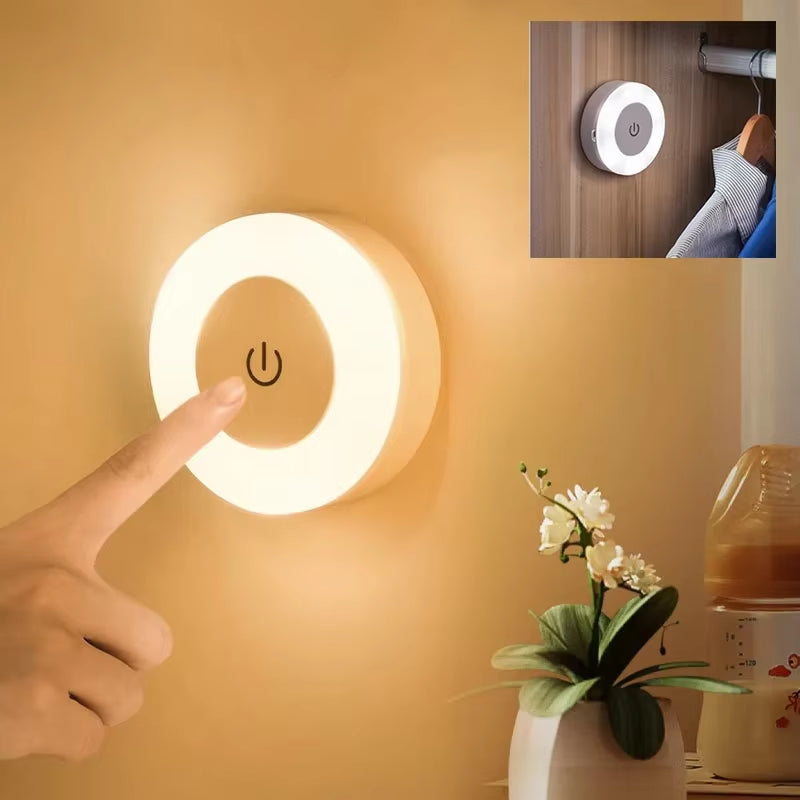 Light Up Your Life with This Adorable USB Rechargeable LED Night Light - The Perfect Glow for Every Nook and Cranny!