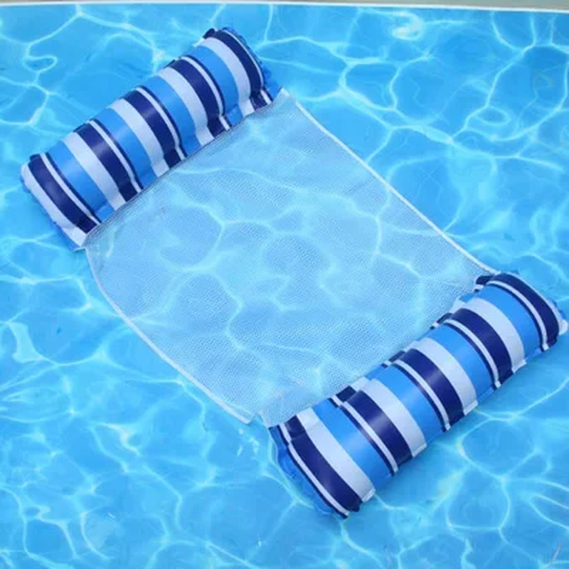 Ultimate PVC Inflatable Floating Hammock - Summer Water Lounger for Pool & Beach Fun!