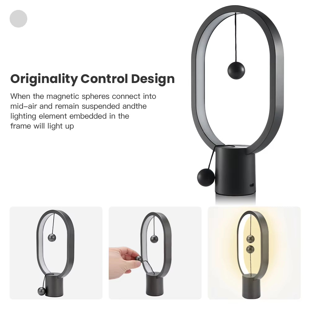 Stylish USB LED Mini Balance Night Lamp - Perfect Decorative Light for Your Bedroom