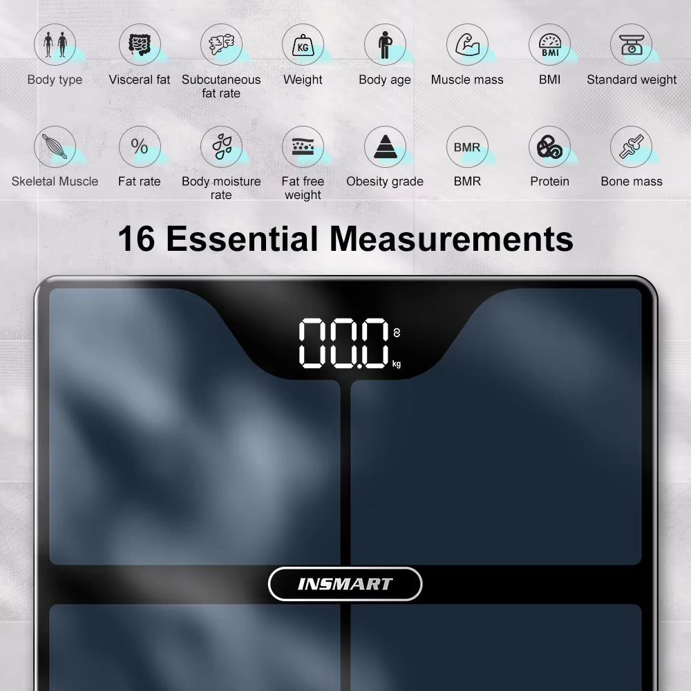 Step onto the Scale and Laugh Your Way to Fitness: Meet the INSMART Body Weight Wizard – Measuring Your Weight and Body Magic Up to 180Kg!