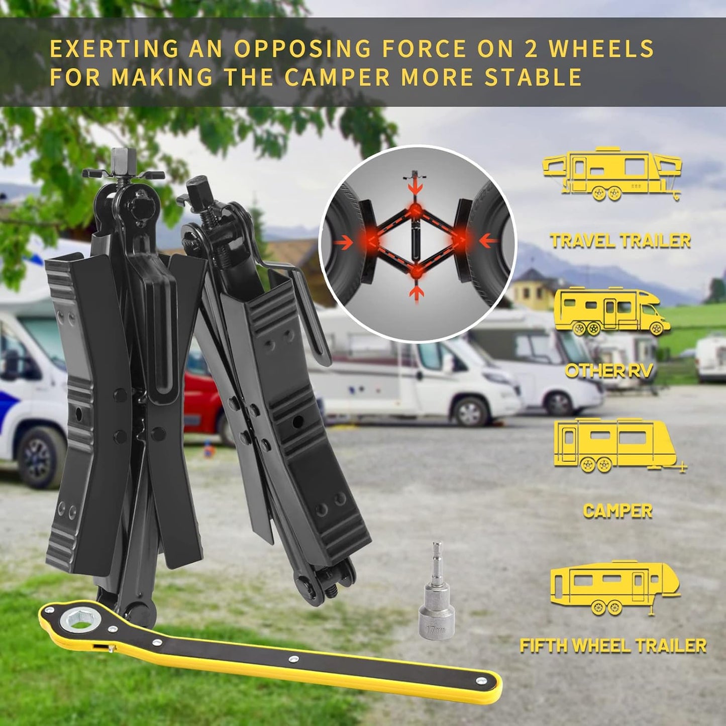 Wheelie Good Stoppers: The Double Trouble Tire Tamer for Your Mobile Nest!