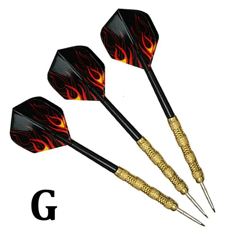 Professional Steel Tip Darts Set - 5 Sets (15 Pcs) with Slim Barrel and Dart Flights