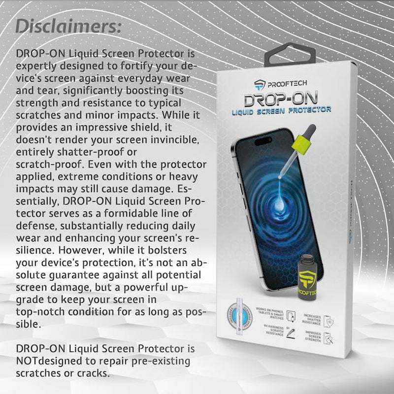 Revolutionary DROP ON Liquid Glass Screen Protector - Ultimate Scratch and Crack Defense for Up to 10 Devices!