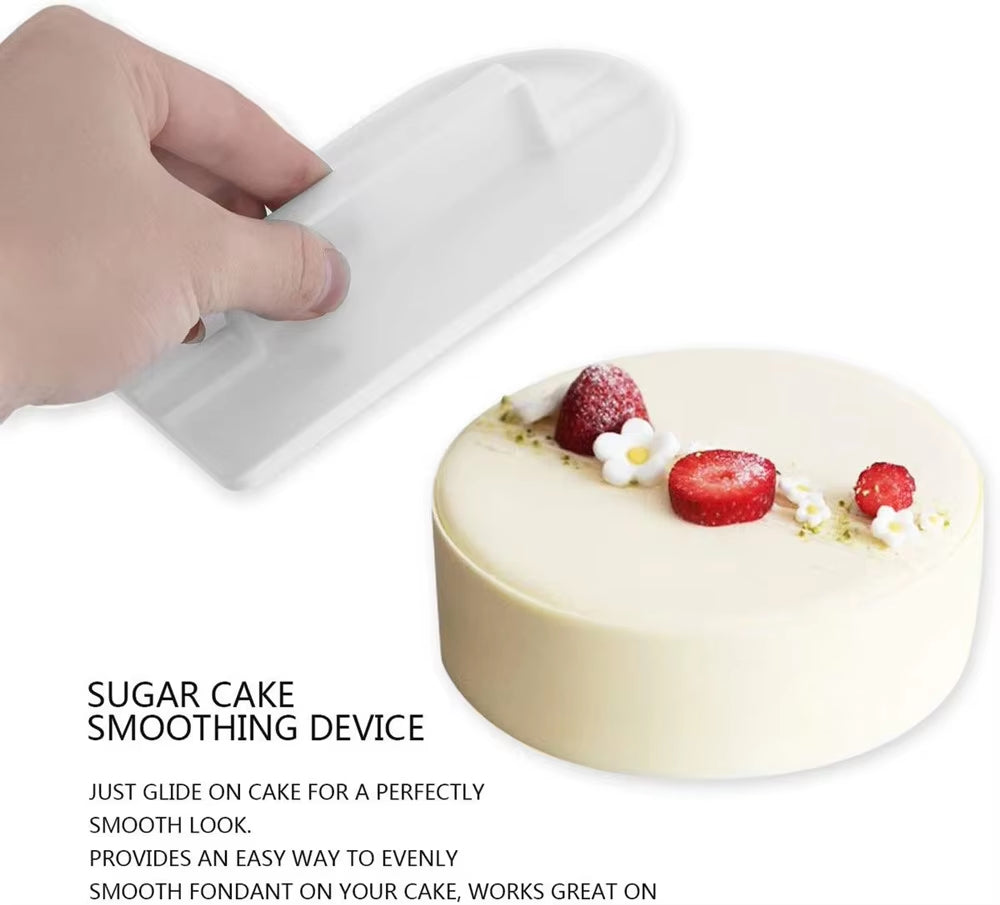 Adjustable Cake Scraper & Smoother - Perfect Fondant Spatula for Leveling Cream & Edges in DIY Baking