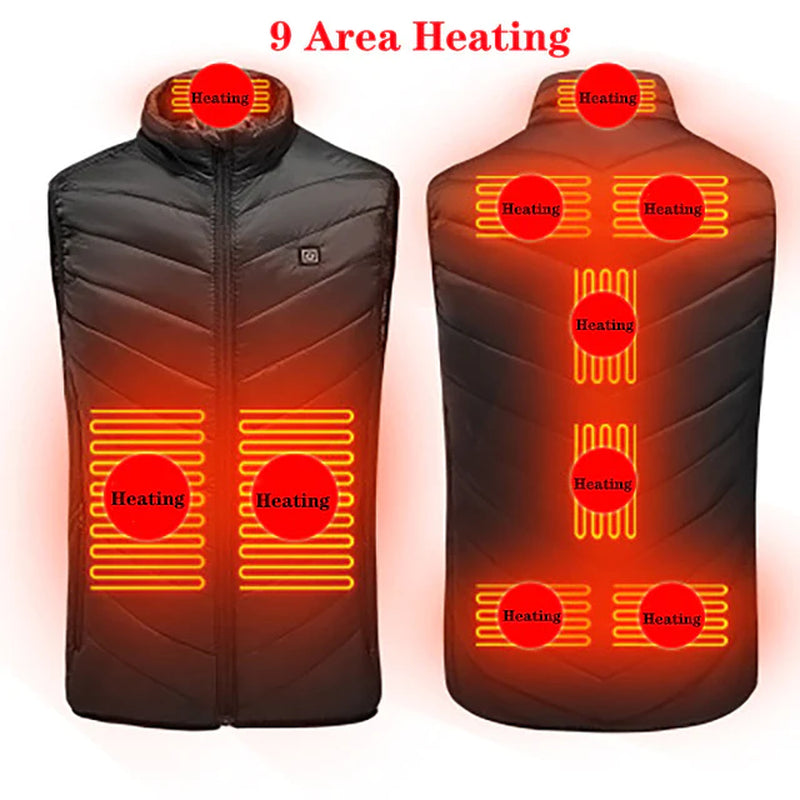 Stay Warm Anywhere: Washable USB Charging Heated Vest for Ultimate Winter Comfort