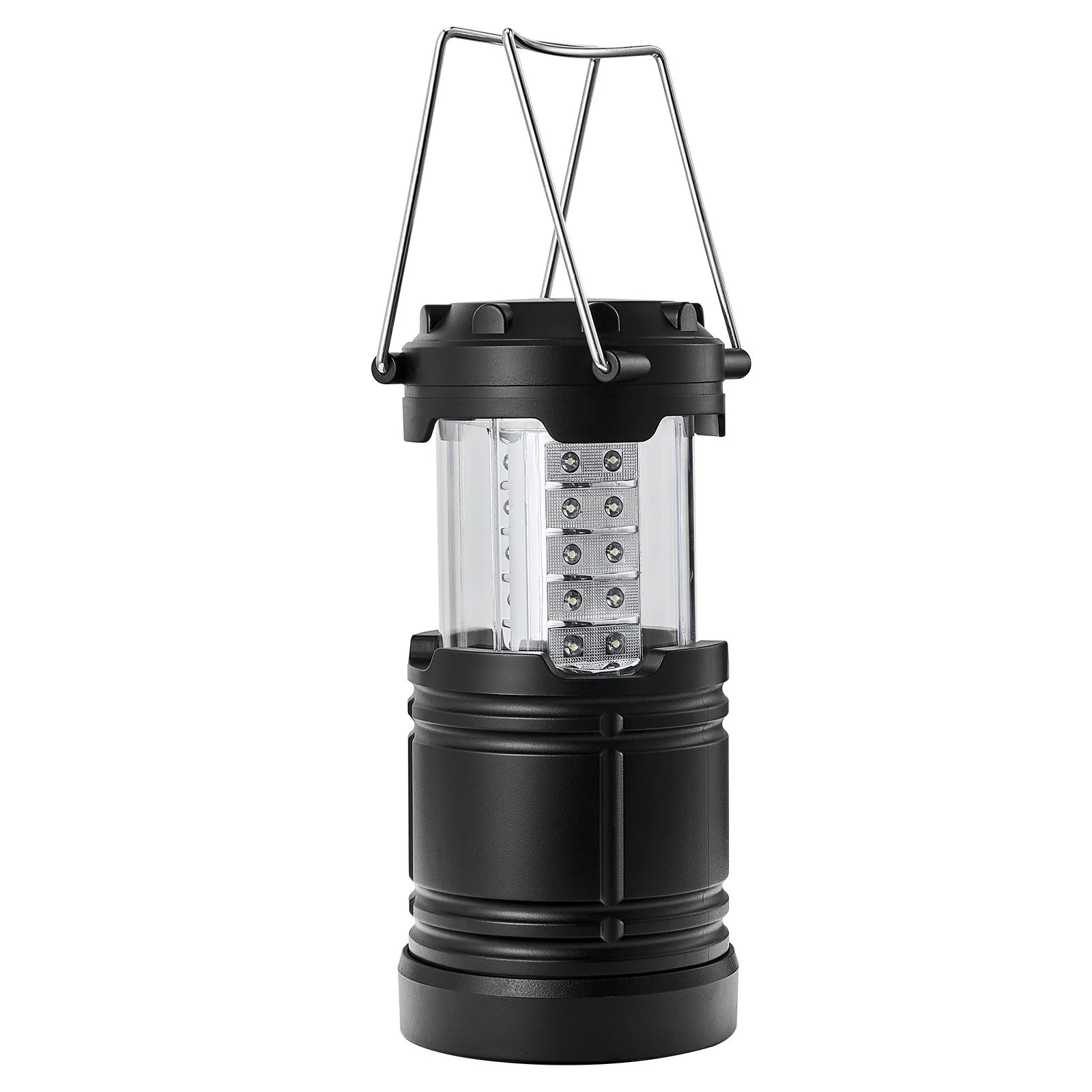 VEVOR Collapsible LED Camping Lanterns - Set of 4 Battery-Powered Lights for Outdoor Adventures