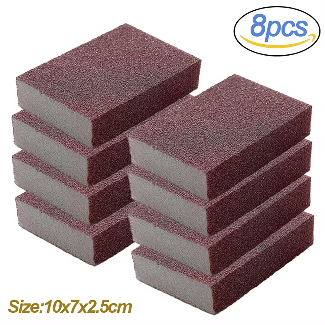 Magic Sponge Eraser Set - Rust Removal & Descaling Cleaning Brushes for Cooktops and Pots - 1/2/4/5/6/8 Pcs