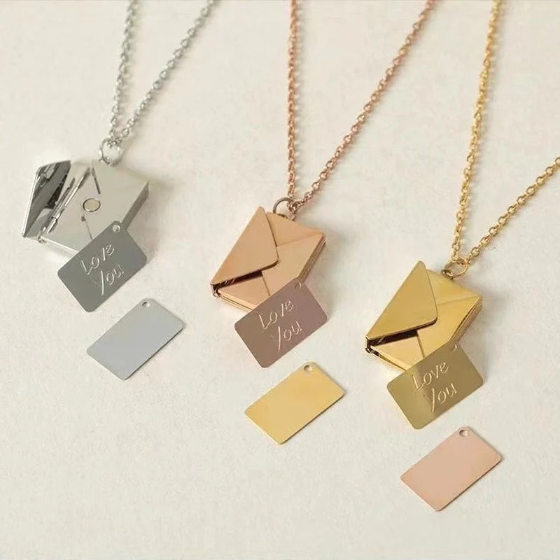 Mail It to Mom: The Envelope Necklace - Because She's Too Special for Plain Old Mail This Mother's Day!