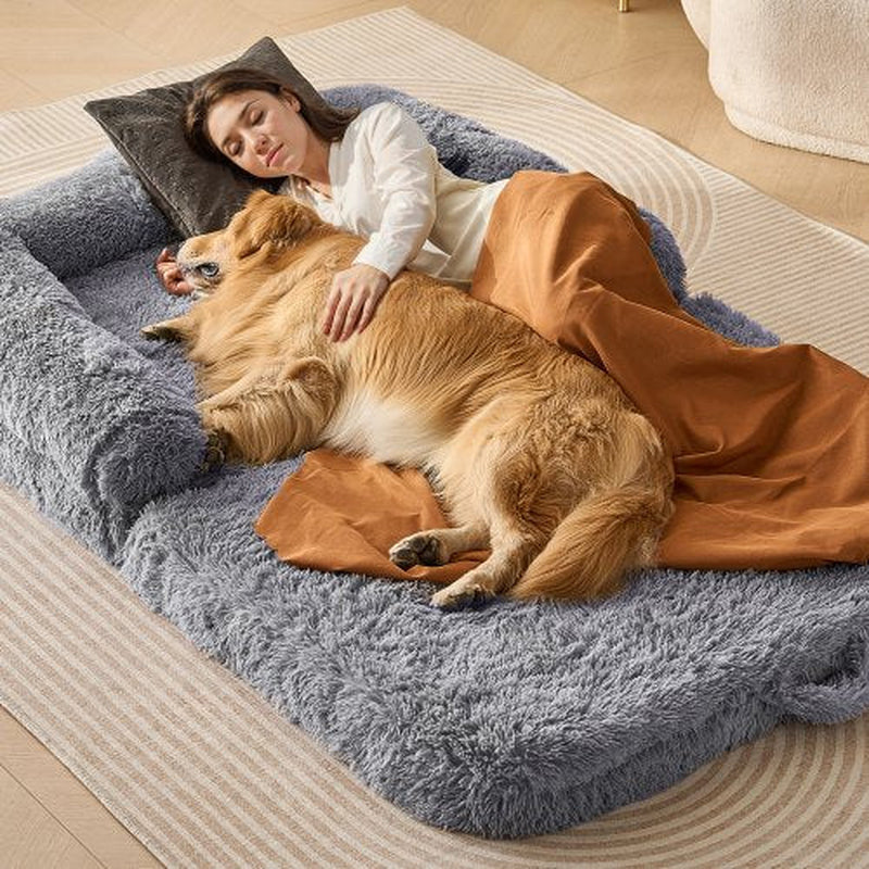 VEVOR's Cozy Canine Couch: Perfect for the Human Who Thinks They're a Dog! 72x48 Doggo Nap Zone, Now with Extra Velvet for Ultimate Snuggles!