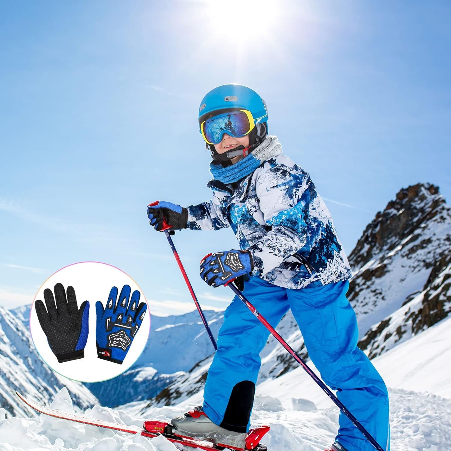 Frosty Fist Cuddles: The Chill-Pal Hand-Huggers for Bike Bloopers (Royal Blue, Ideal for Sweaty Sasquatch Hands)