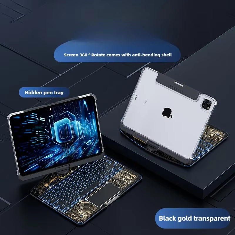 The Ultimate Transparent Magic Keyboard Case: Protect Your Apple Air5 & Pro 11 Inch Like a Ninja, Type Like a Boss!