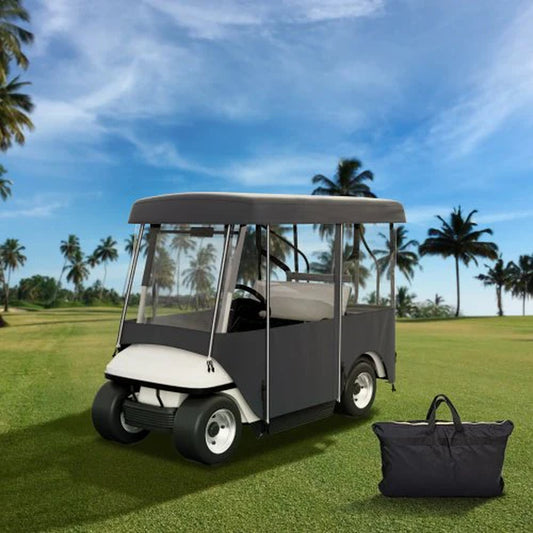 Golf Cart Bubble Wrap: The Funniest Way to Keep 4 Golfers Dry on the Course!