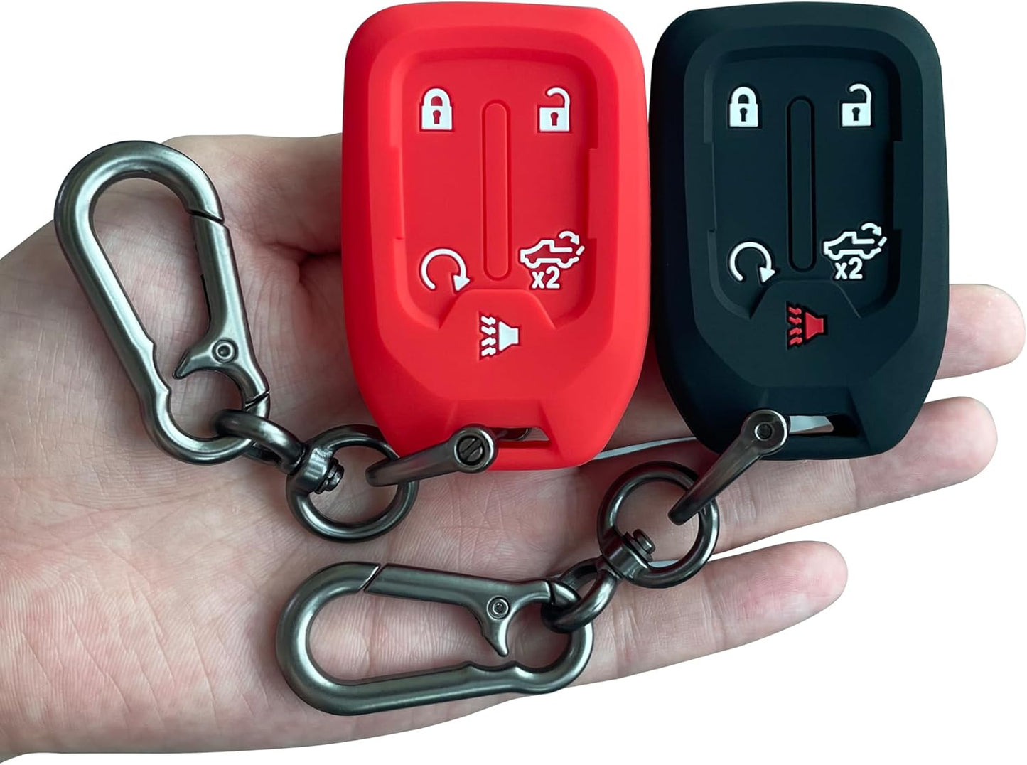 Key Fob Couture: 2PCS Silicone Superheroes for Your Chevy & GMC - Guarding Your Keys Like They're Top-Secret Spy Gear!