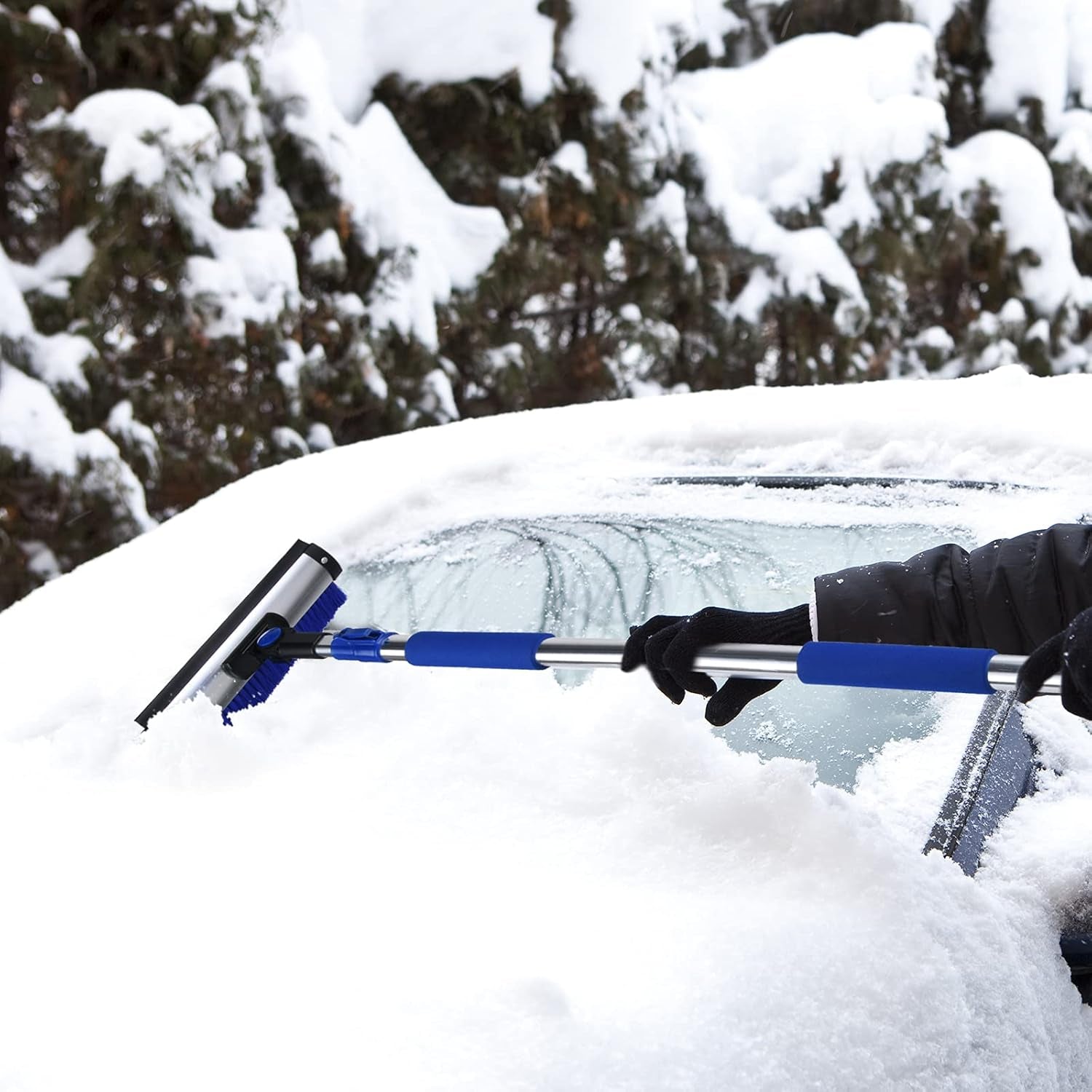 55" Whimsical Ice-Exorcist Wand: Turn Your Car from Winter Wonderland to Summertime Shenanigans with This 6-in-1 Frost-Fighting Wizardry!