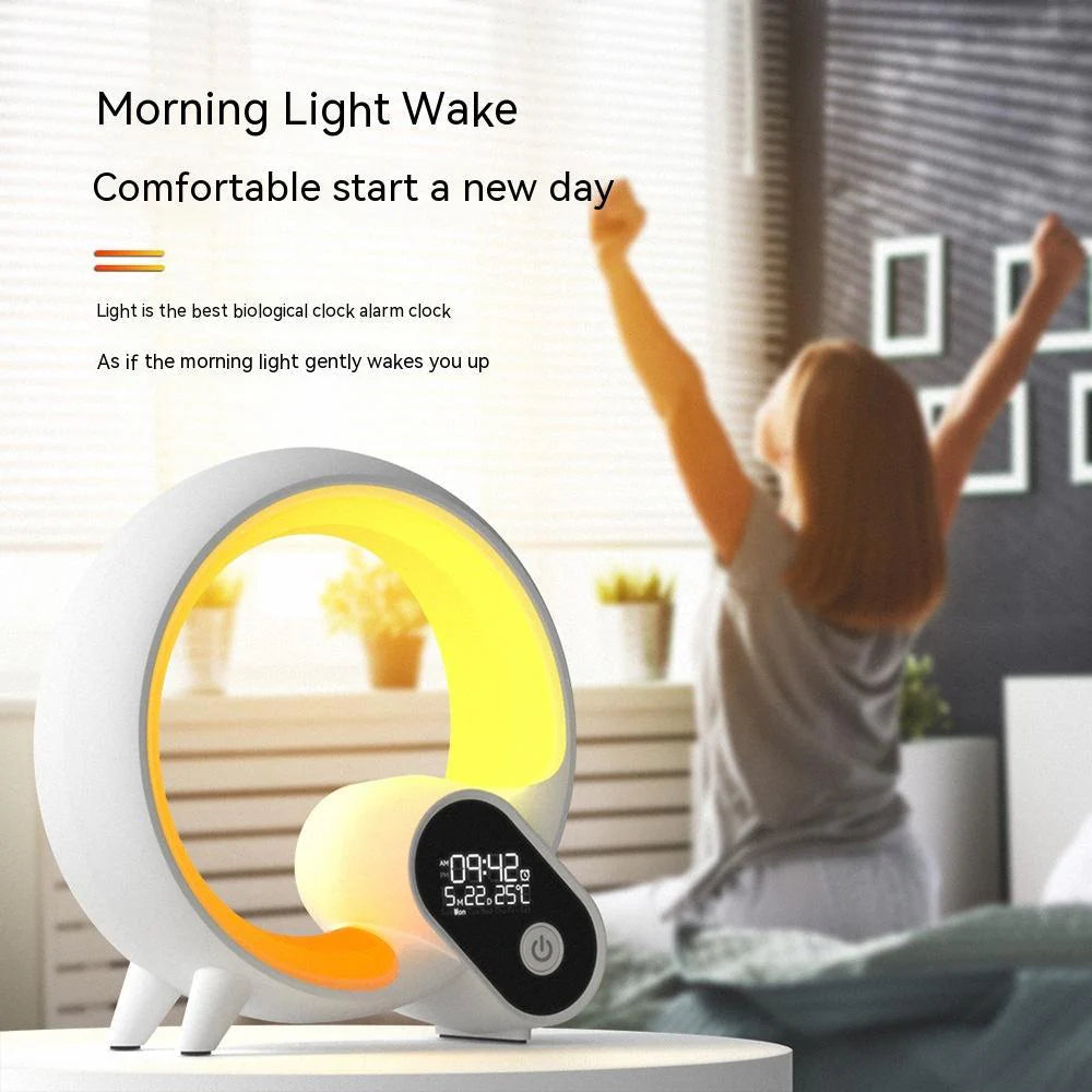 Wake Up Bright: Bluetooth Smart Sunrise Alarm Clock with Colorful Atmosphere Light