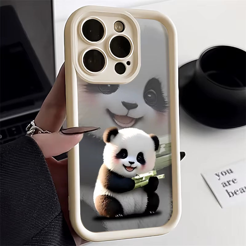 Panda-mania! Shockproof Silicone Phone Case for Your Wild Side – Fits iPhone 11 to SE in Adorable Style!