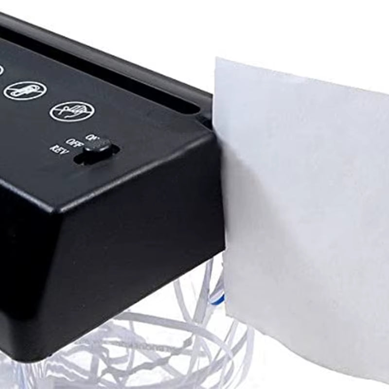 Compact Electric Mini Paper Shredder - USB & Battery Operated for Home & Office Use