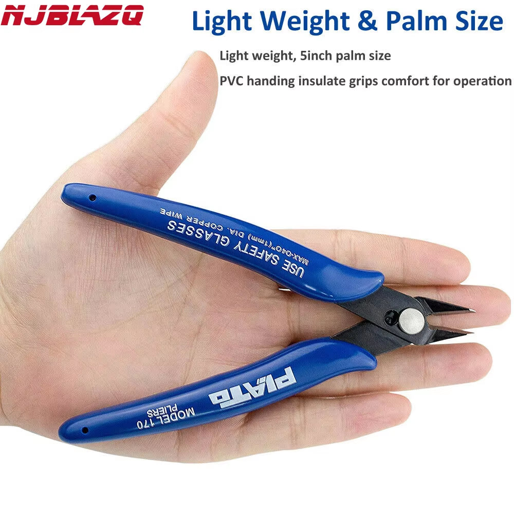 Get a Grip on Cutting: Meet Your New Favorite Carbon Steel Pliers – The Snazzy Blue Sidekicks for Home Projects!