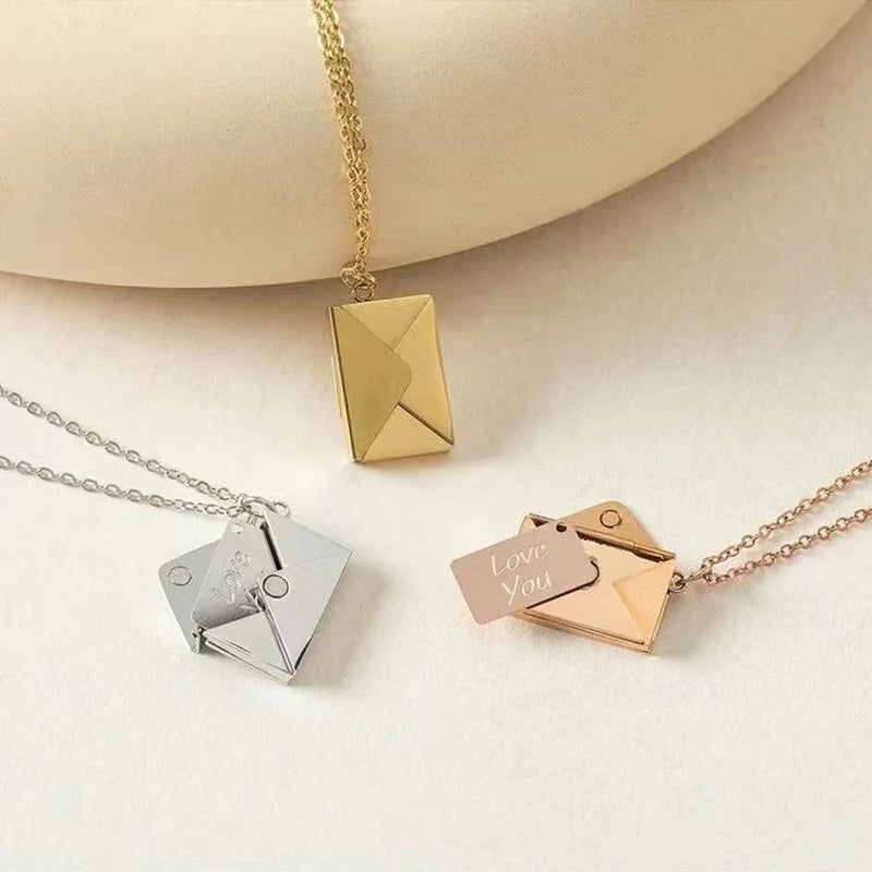 Mail It to Mom: The Envelope Necklace - Because She's Too Special for Plain Old Mail This Mother's Day!