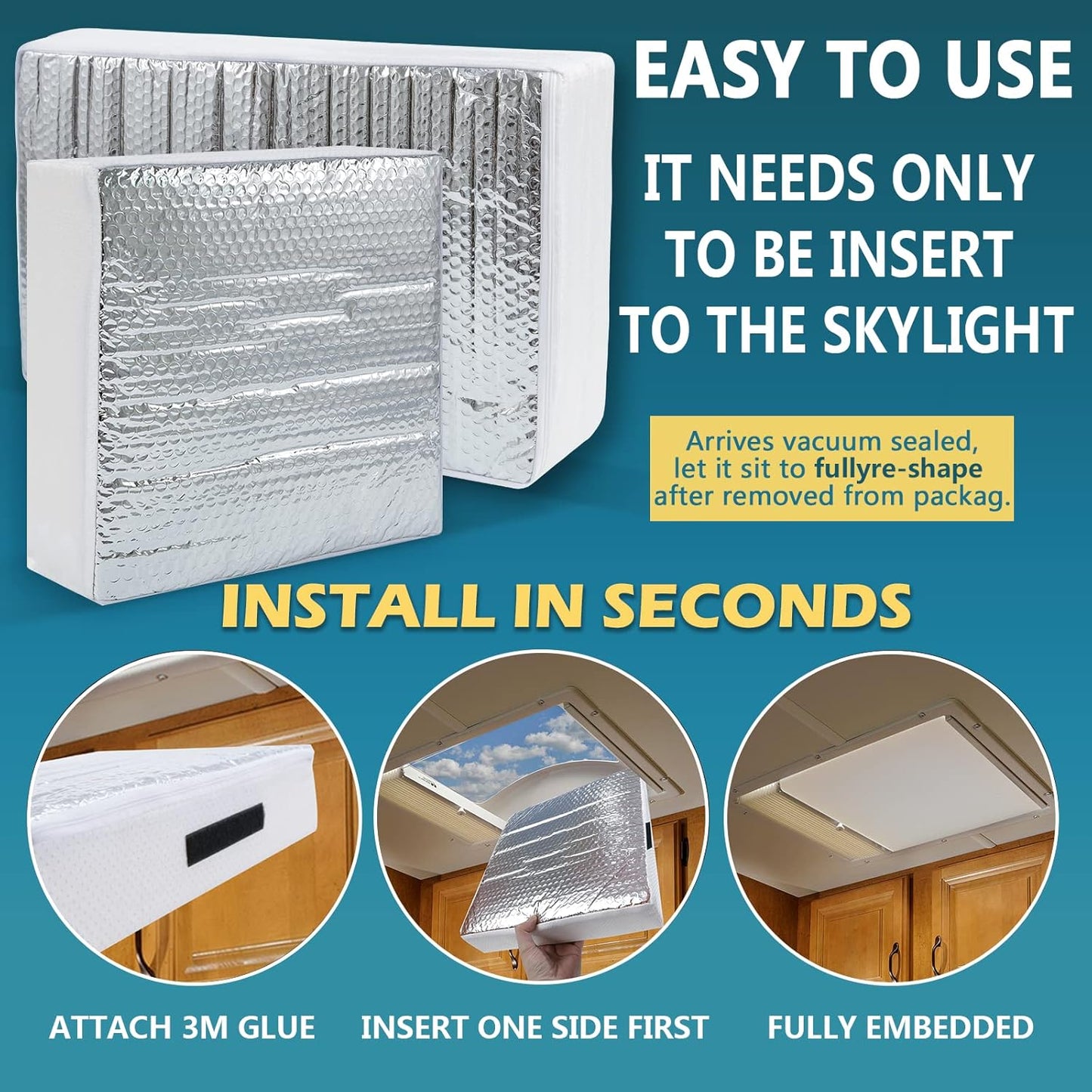 Skylight Snuggies: The Cozy Covers for Your RV's Roof Windows – Because Your Camper Deserves a Shade Too!