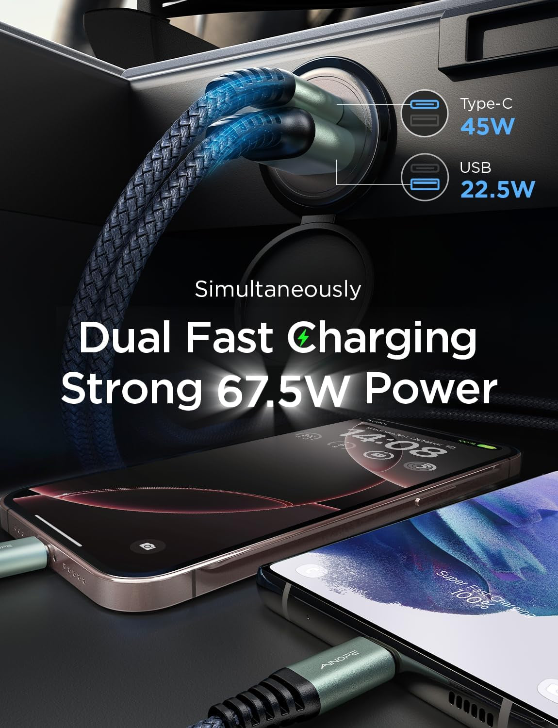 67.5W Super Sneaky Speedster Charger: The Stealthy Sidekick Your iPhone 16 Pro Max and Samsung Galaxy S25 Didn’t Know They Needed – 99% Less "Where Are You" and 100% More "Wow, That’s Fast!