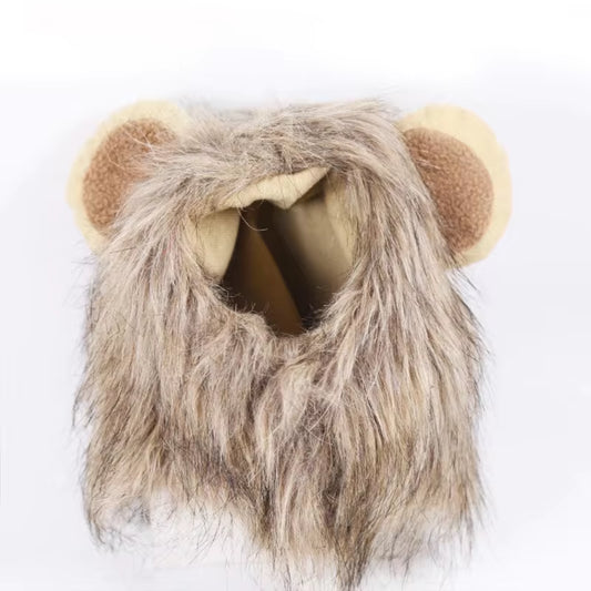 Adorable Lion Mane Wig for Cats and Small Dogs - Perfect Costume Accessory for Fun Cosplay and Dress-Up!