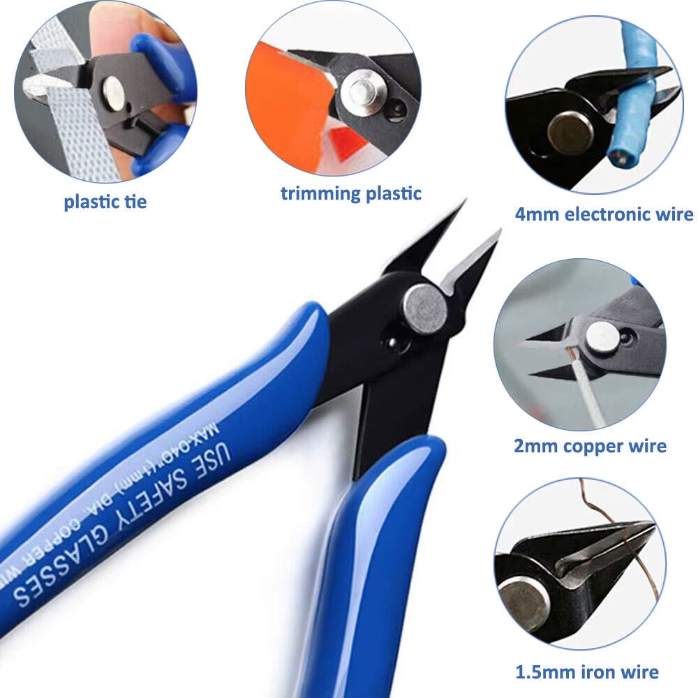 Get a Grip on Cutting: Meet Your New Favorite Carbon Steel Pliers – The Snazzy Blue Sidekicks for Home Projects!