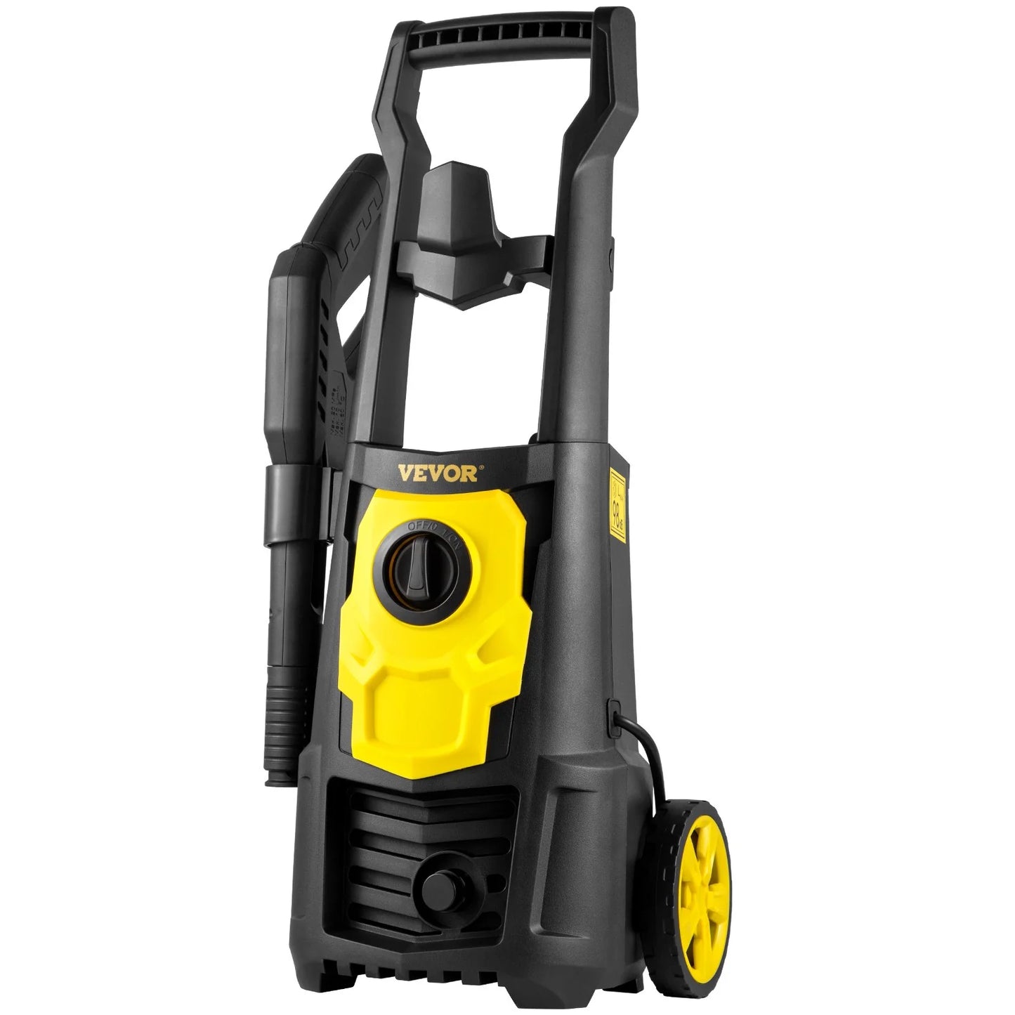 VEVOR 2000 PSI Electric Pressure Washer - 1.65 GPM, 30 Ft Hose & Reel, Foam Cannon, 5 Quick Connect Nozzles - Ideal for Cleaning Patios, Cars, Fences, Driveways - ETL Listed