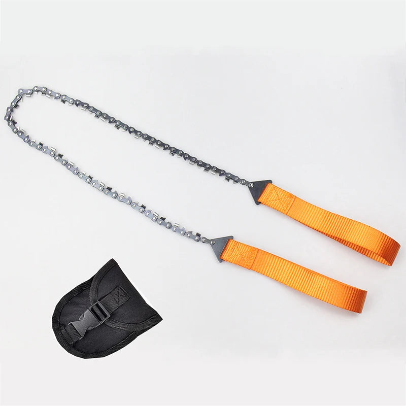 Portable 11/33 Tooth Survival Chain Saw - Essential Emergency Tool for Camping and Hiking