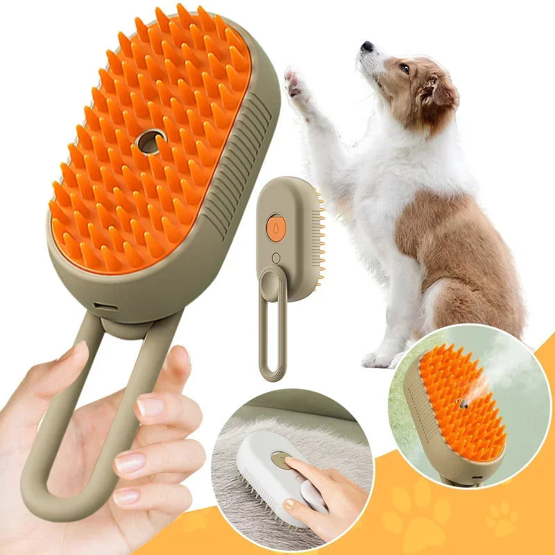 The Fur-tastic 3-in-1 Steam-Powered Pooch Pamperer: Fluff, Scrub, and Spa Day for your Furry Friends!