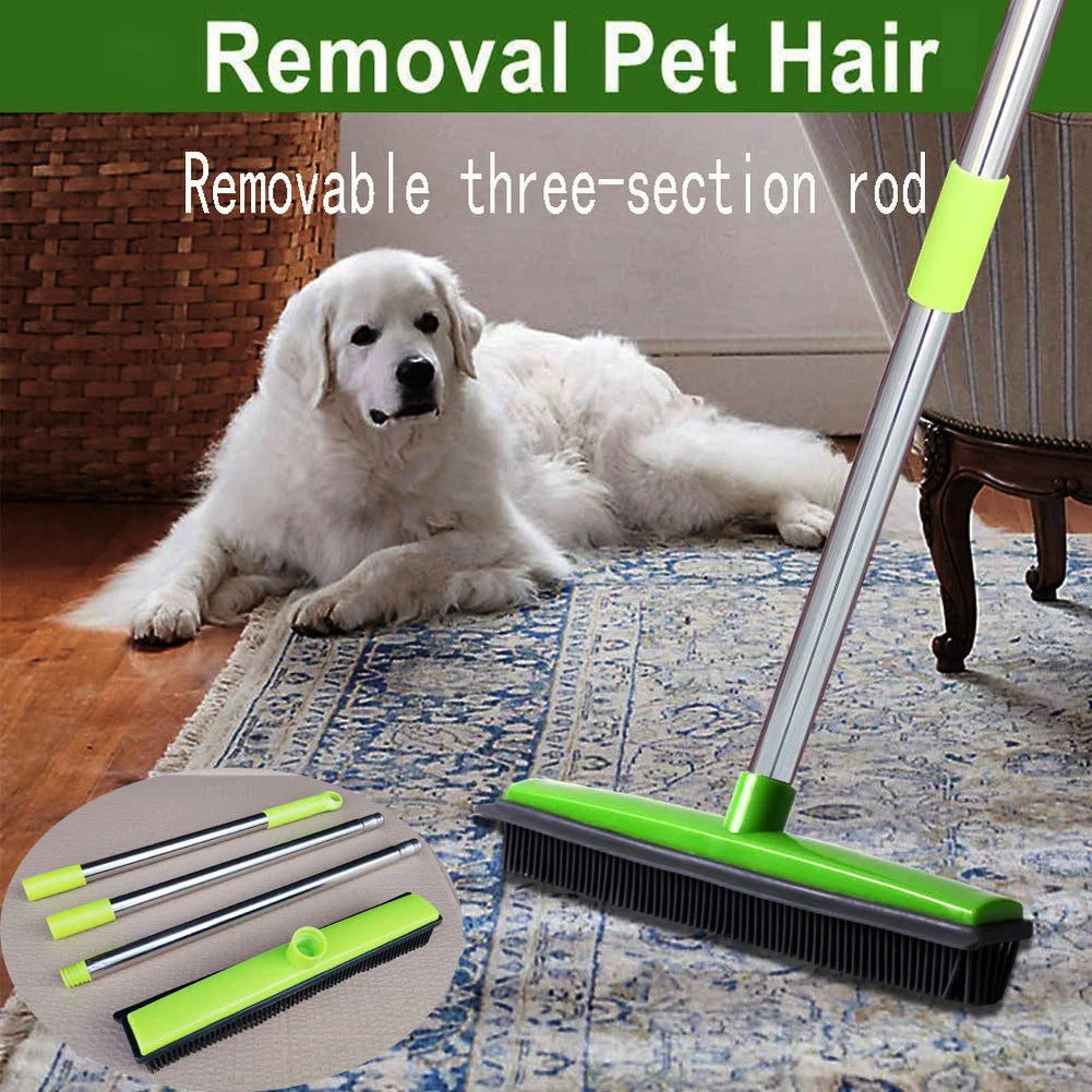 Say Goodbye to Pet Hair Drama with the Ultimate Rubber Broom – Your Furry Friend's Worst Nightmare!