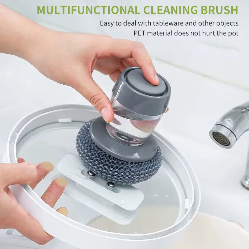 Automatic Soap Dispensing Kitchen Dish Cleaning Brush - Powerful Decontamination for Effortless Cleaning!