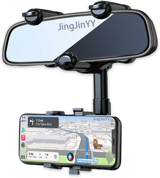 Backseat Buddy: The 360° Executive Phone Holder for the Ultimate Roadside Reality Show!