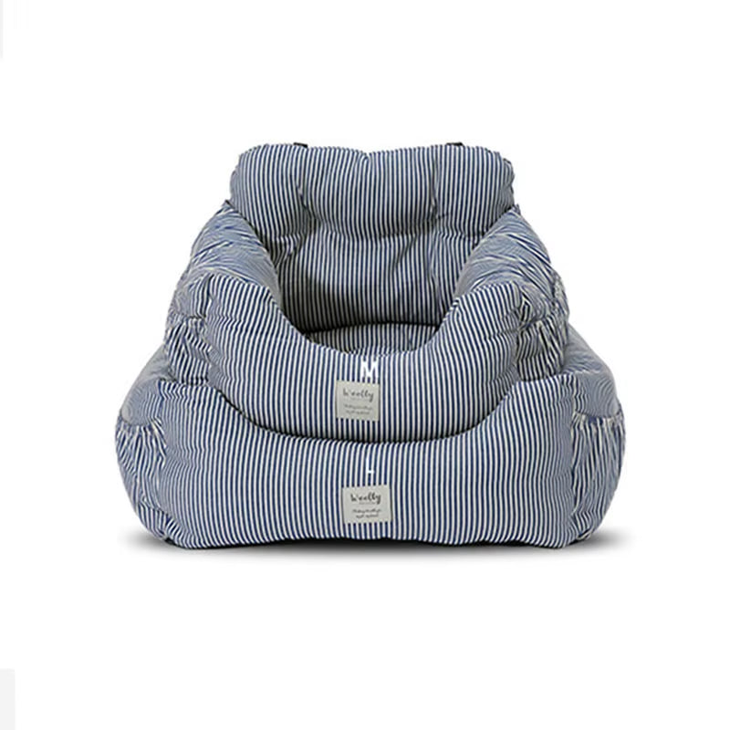 Cozy Dual-Use Teddy Dog Kennel & Car Safety Seat Pad for Small to Medium Dogs - Washable & Warm for Winter