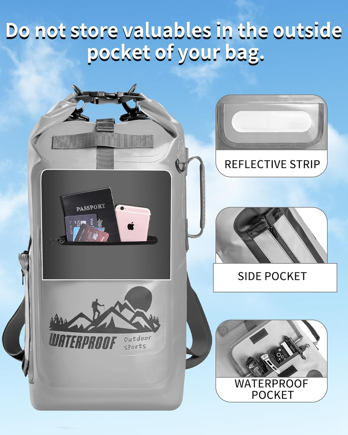 Backpack-a-Dry: The Ultimate Floater for Water-Magicians (20L/30L/40L) - Keep Your Stuff as Dry as Your Sense of Humor!