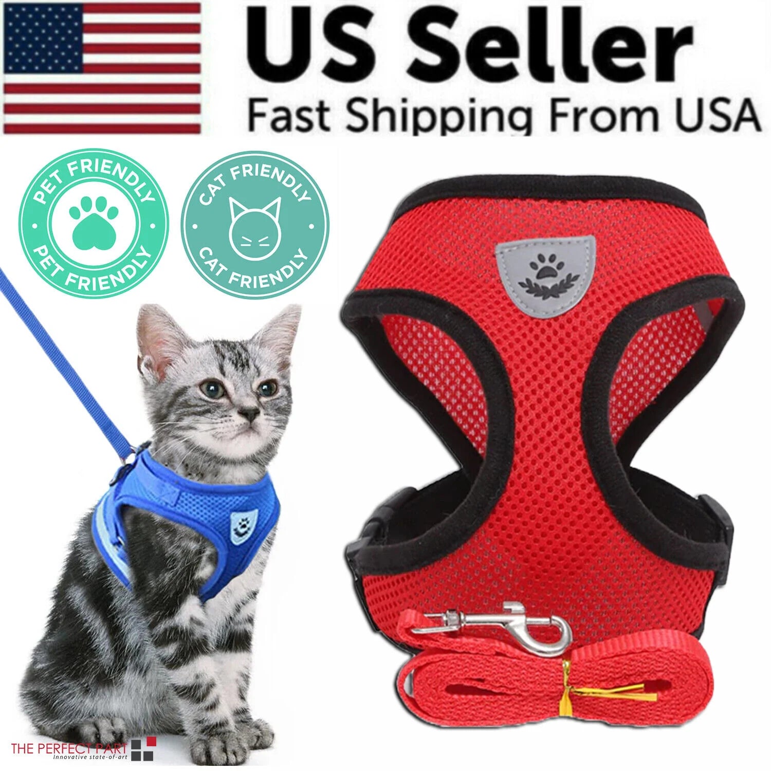 Fashionable Fido & Purrfect Kitty Adventure Gear: The Harness That Grows with Your Furball (Leash Included for the Great Escape!)