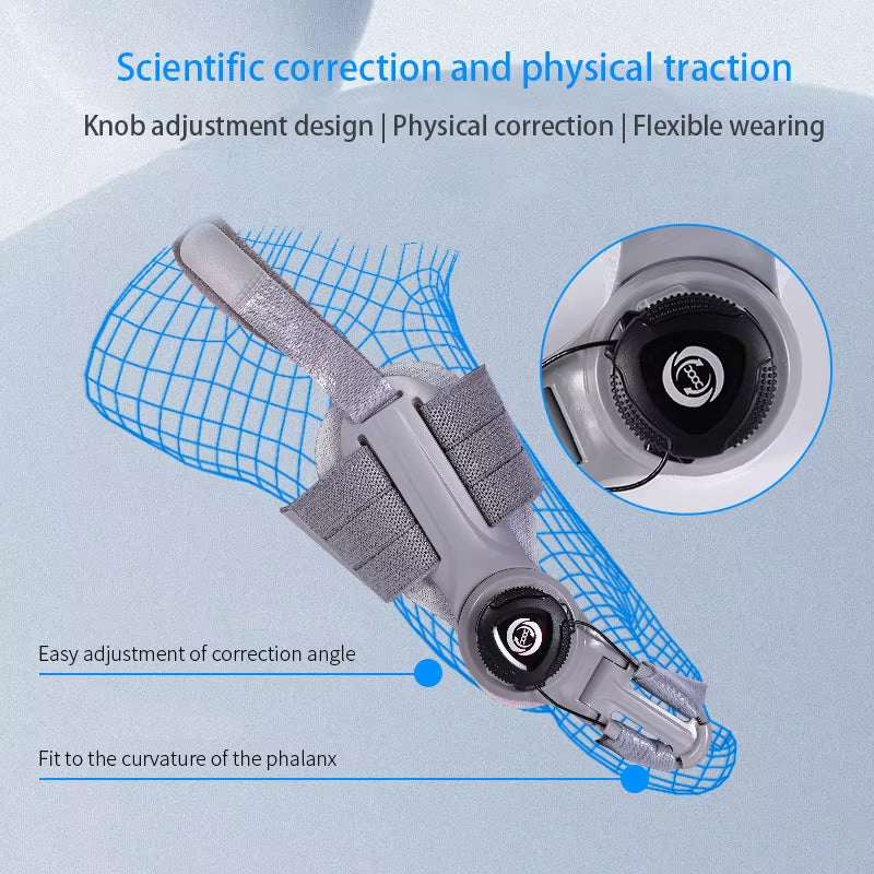 Bunion Be Gone! The Unisex Adjustable Hallux Valgus Brace with a Hip Rotatable Toe Separator for Happy Feet!