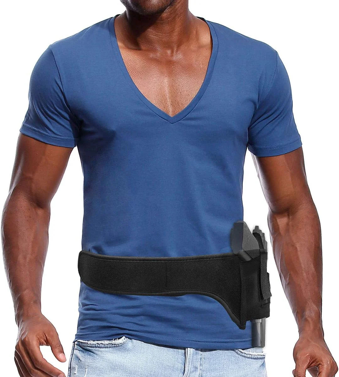 Secret Agent's Fashion Statement: The Stealthy Shoulder and Belly Holster for Your Favorite Pocket Rocket!