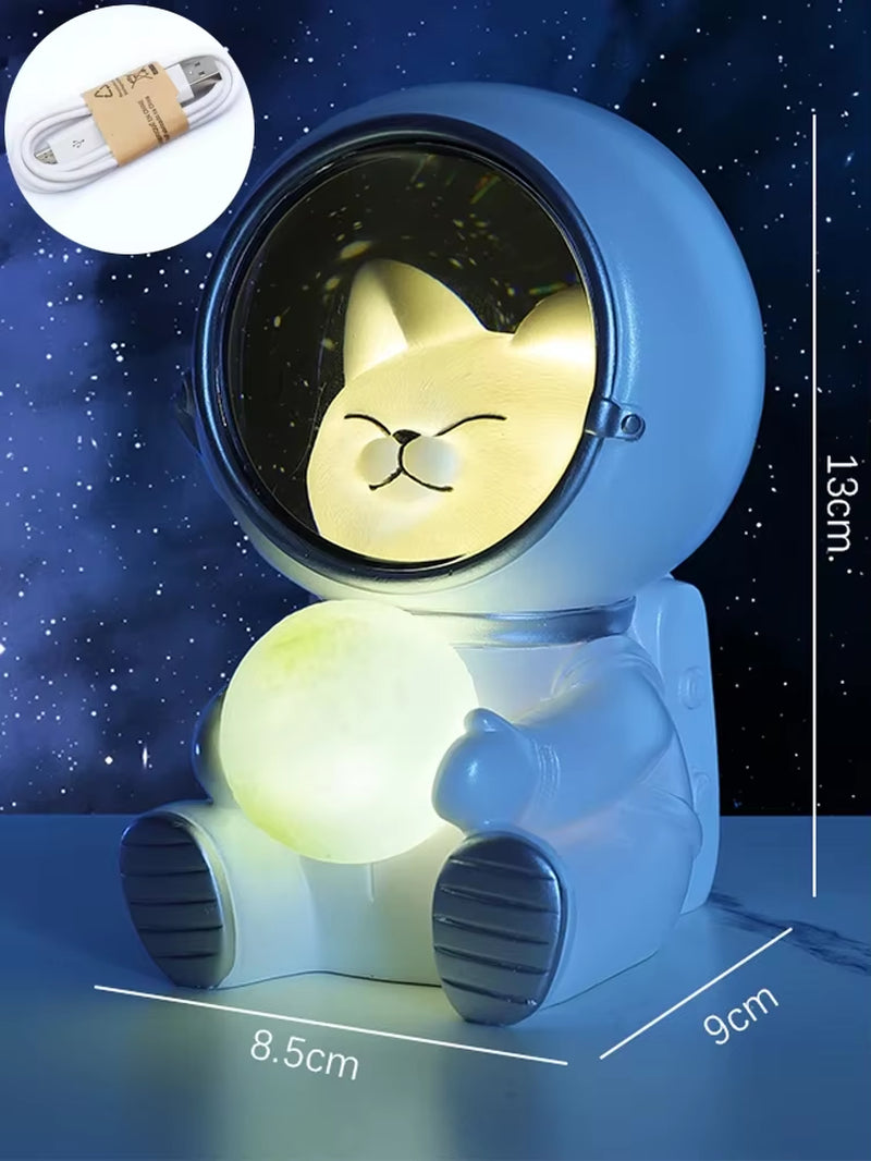 Astronaut LED Night Light - Galaxy Guardian USB Decor for Kids' Bedrooms, Perfect Birthday Gift!