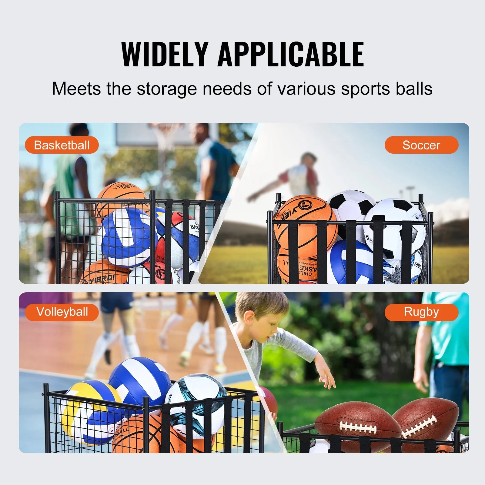 Bouncing Ball Butler: The Ultimate Sports Stuff Stash for Your Gym, Garage, or Playground Shenanigans!