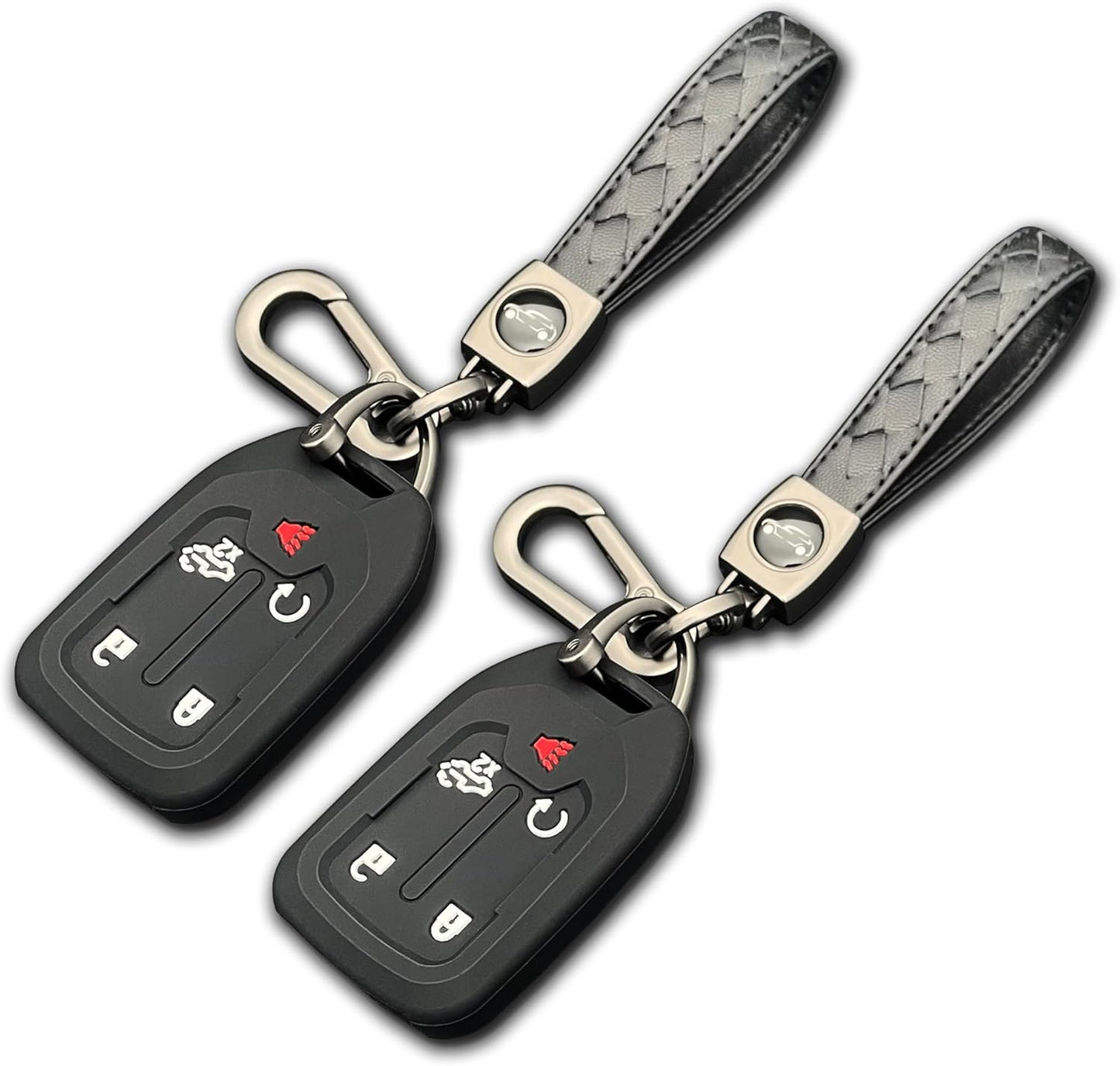 Key Fob Couture: 2PCS Silicone Superheroes for Your Chevy & GMC - Guarding Your Keys Like They're Top-Secret Spy Gear!