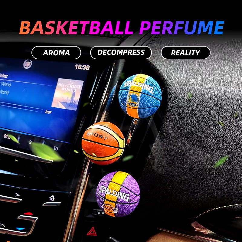 Bouncy Basketball Bliss: Funky Air Freshener for an Unforgettable Ride!