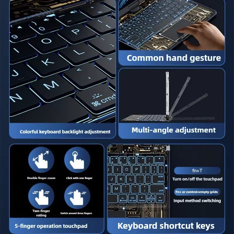 The Ultimate Transparent Magic Keyboard Case: Protect Your Apple Air5 & Pro 11 Inch Like a Ninja, Type Like a Boss!