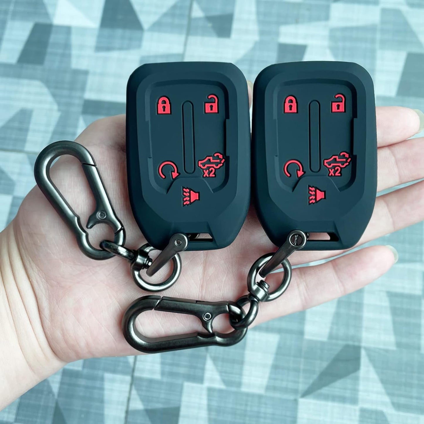 Key Fob Couture: 2PCS Silicone Superheroes for Your Chevy & GMC - Guarding Your Keys Like They're Top-Secret Spy Gear!