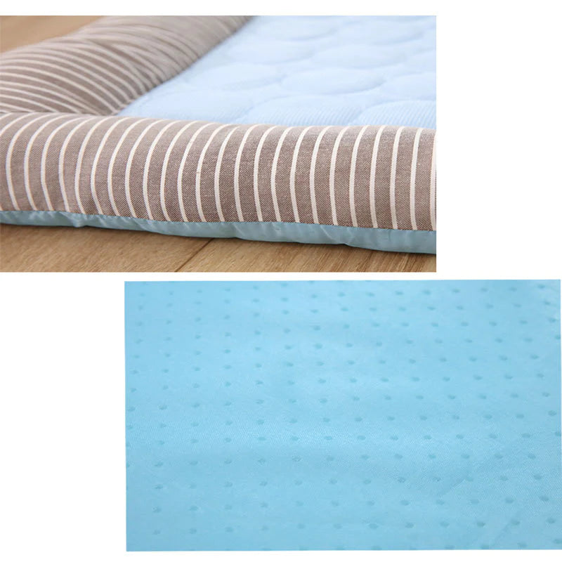 Summer Pet Cooling Pad - Soft Ice Silk Mat for Dogs, Cats, Puppies & Kittens - Breathable & Comfortable in Pink & Blue