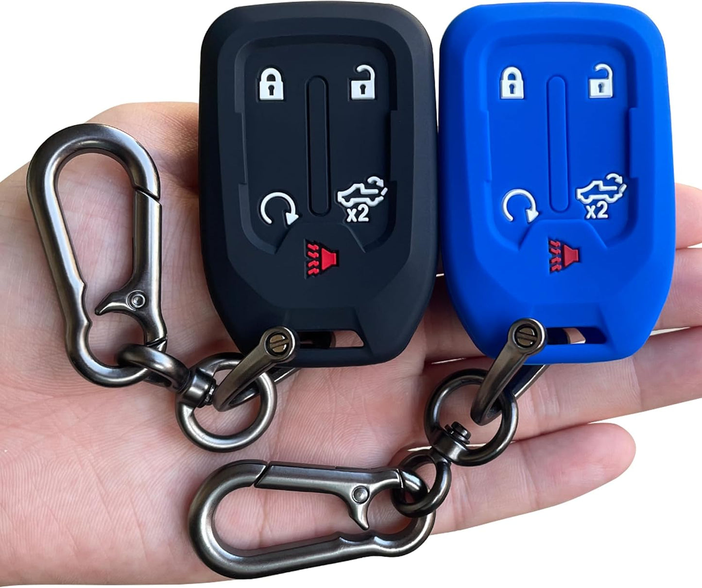 Key Fob Couture: 2PCS Silicone Superheroes for Your Chevy & GMC - Guarding Your Keys Like They're Top-Secret Spy Gear!