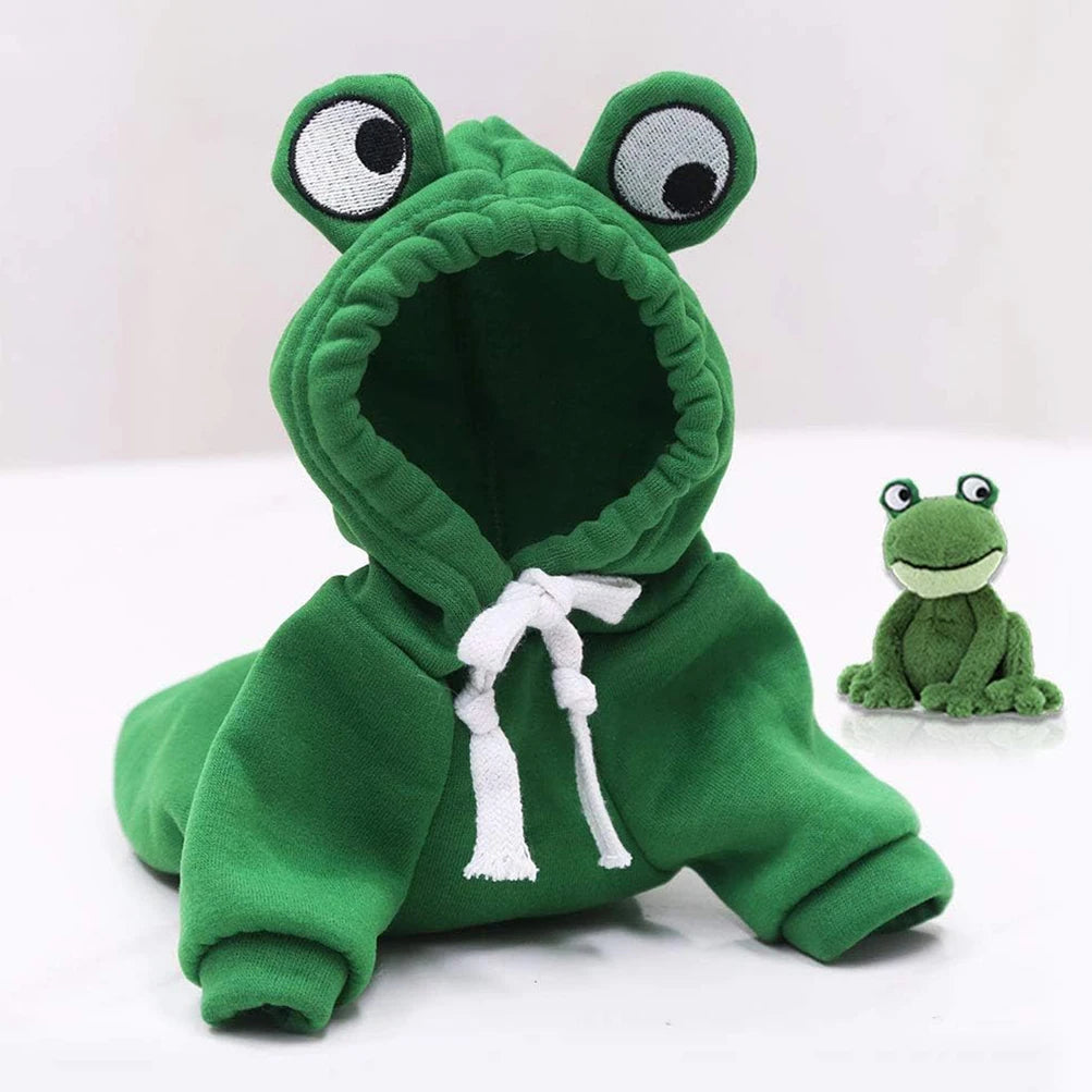 Leap into Spooktacular Style with this Quirky Frog-fabulous Look for Your Furry Sidekick!