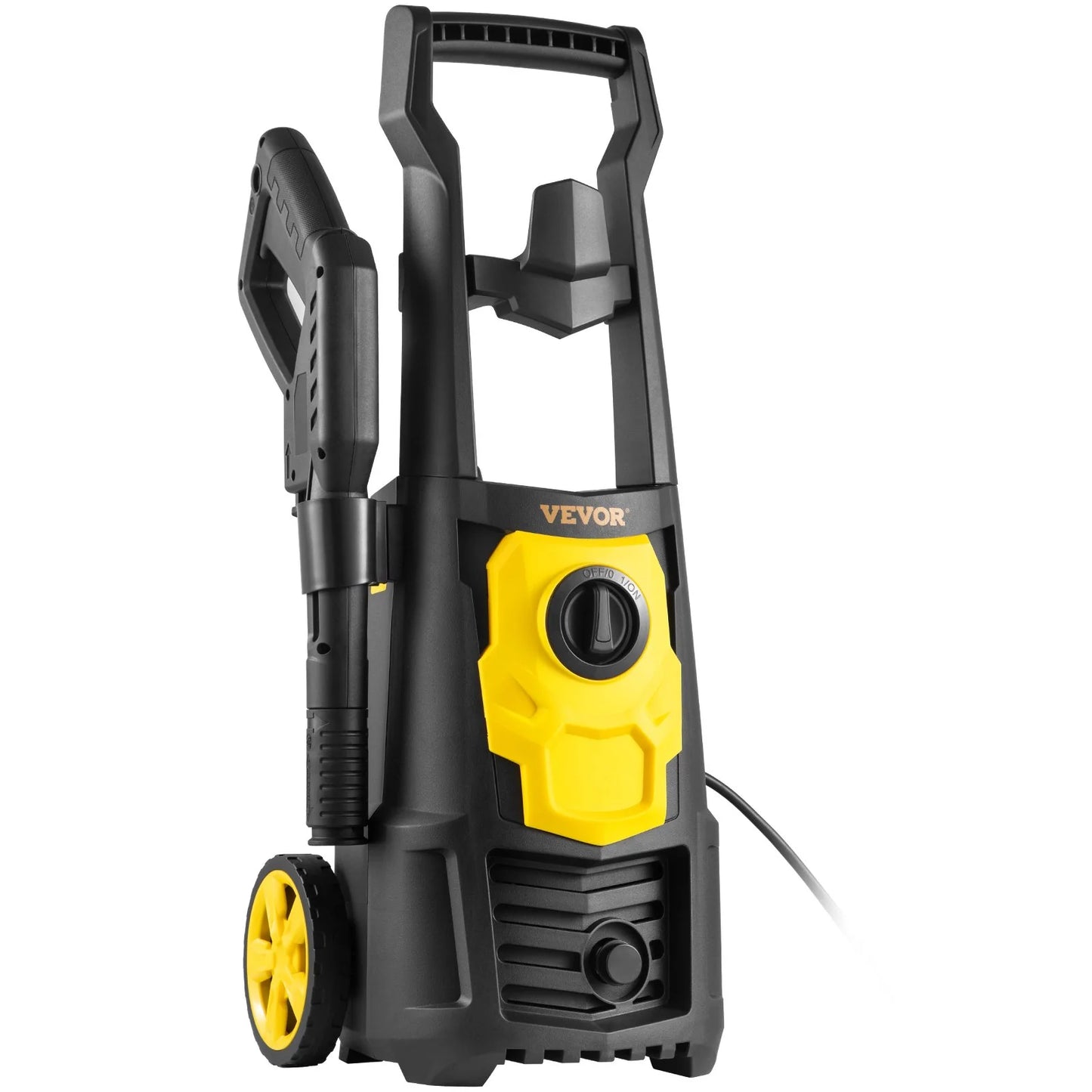 VEVOR 2000 PSI Electric Pressure Washer - 1.65 GPM, 30 Ft Hose & Reel, Foam Cannon, 5 Quick Connect Nozzles - Ideal for Cleaning Patios, Cars, Fences, Driveways - ETL Listed